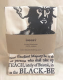 Blackbeard pirate tea towel