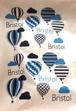 Bristol balloons tea towel 