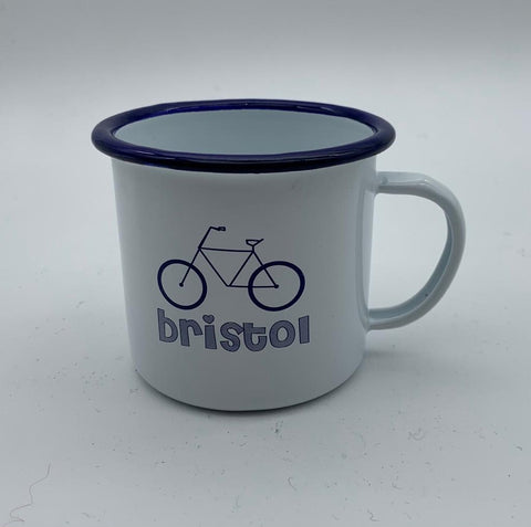  Beast Bristol bike enamel mug